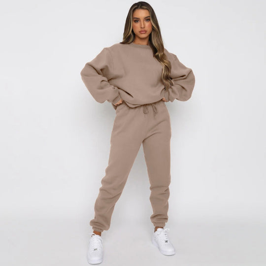 Damen bequeme Sweatshirt und Jogginghose Freizeitanzug EB