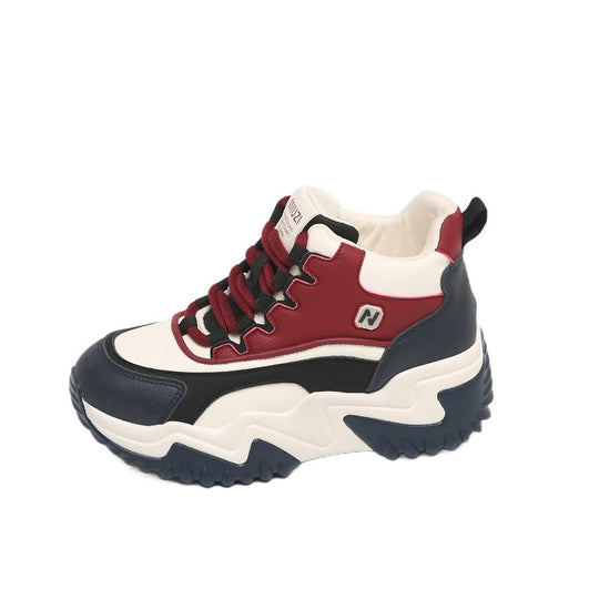 Damen Chunky Sneakers mit hohem Schaft und sportlichem Design EB