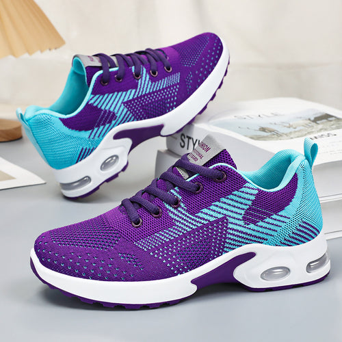 Damen Sportliche Atmungsaktive Sneaker EB