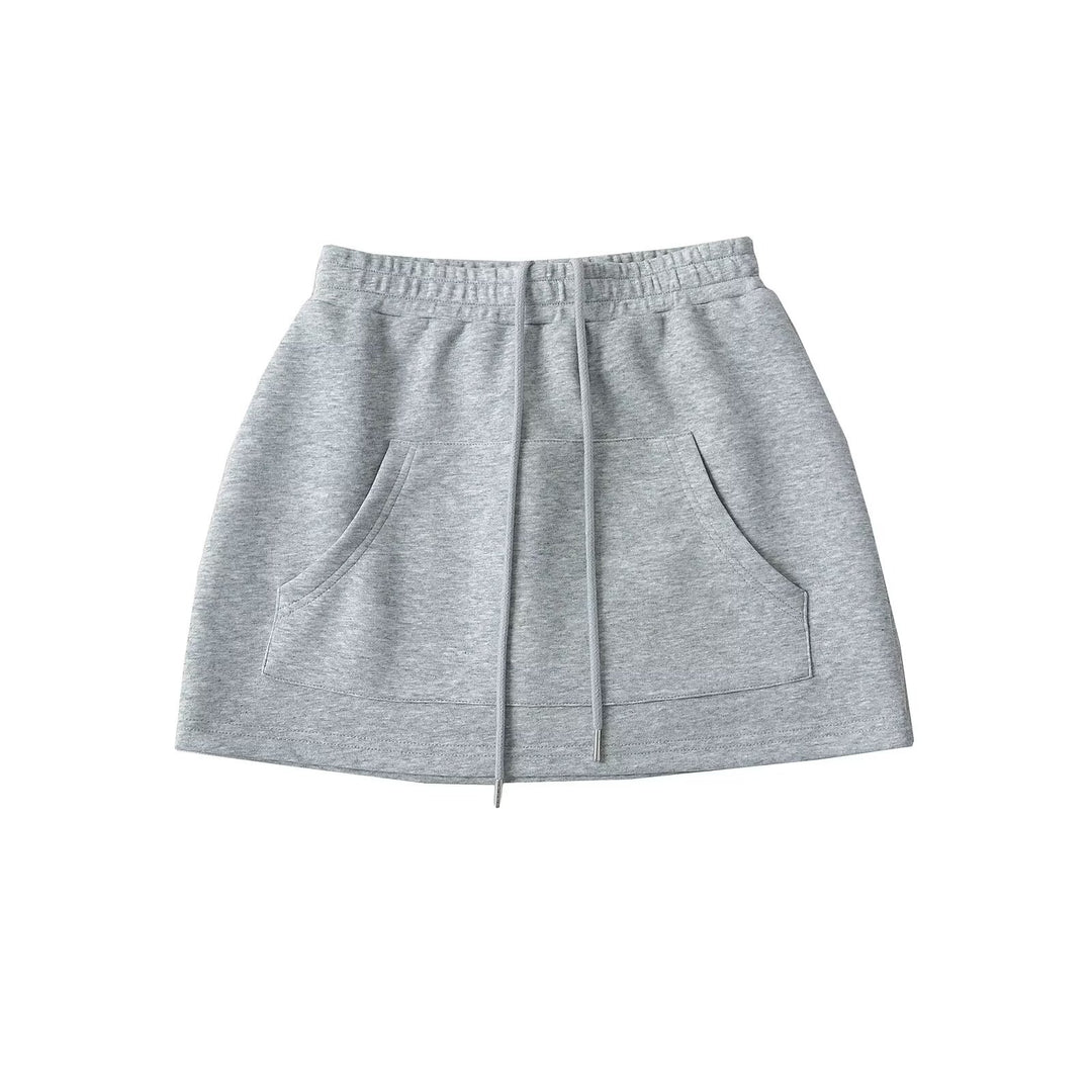 Damen Sweatrock mit elastischem Bund und praktischen Seitentaschen EB