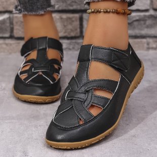 Damen Komfortable Freizeitschuhe mit verstellbarem Riemen EB