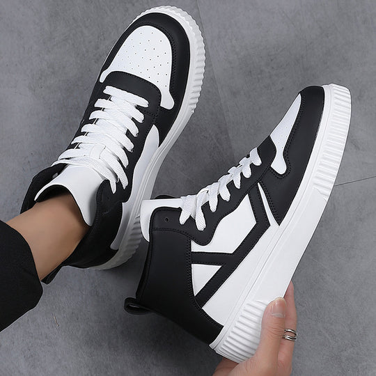 Damen Hochwertige High-Top Sneakers mit trendigem Design und komfortabler Sohle EB