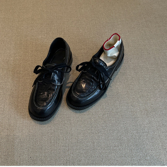 Damen Schnürschuhe mit hochwertigem Leder und komfortabler Innensohle EB