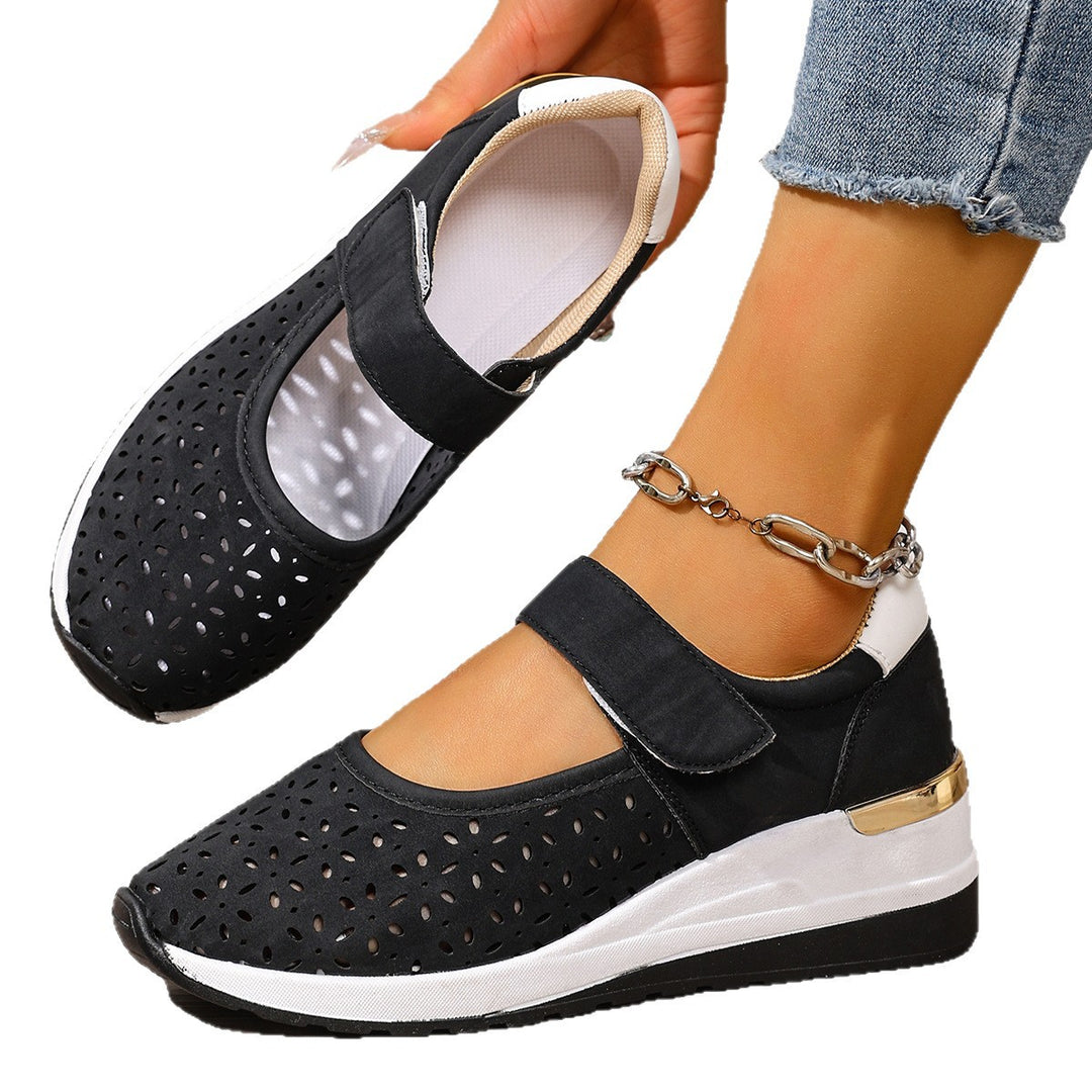 Damen Sportliche Ballerinas mit einzigartigem Lochmuster EB