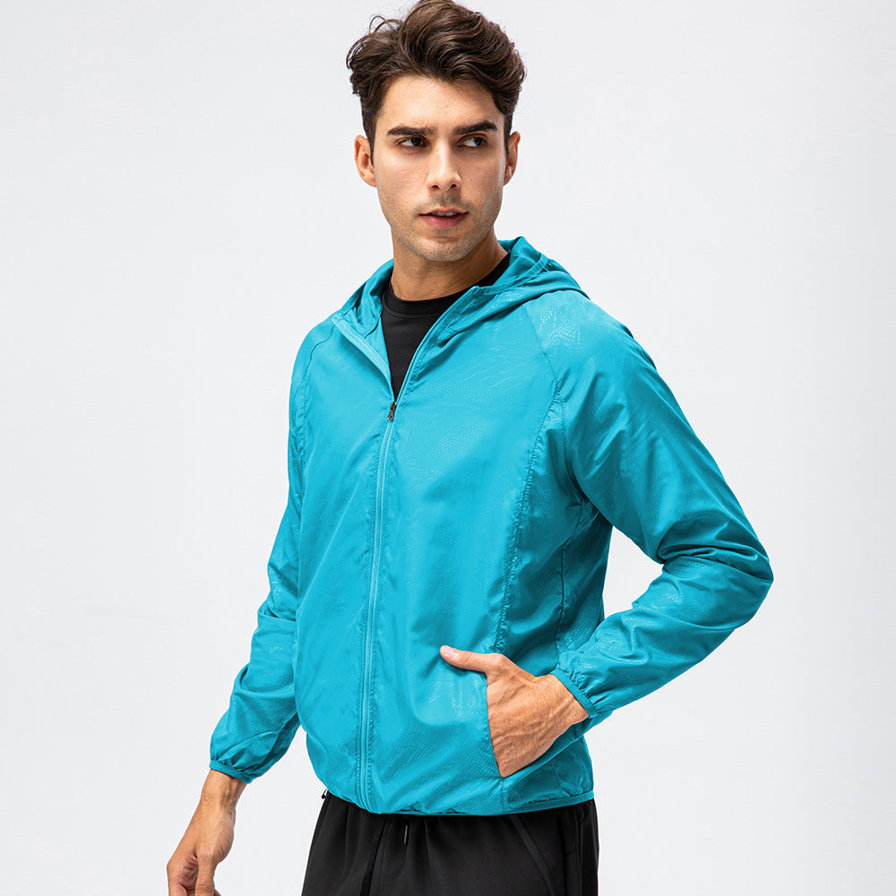 Herren leichte Laufjacke mit atmungsaktiven Eigenschaften und reflektierendem Design EB
