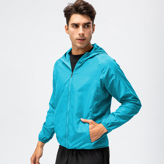 Herren leichte Laufjacke mit atmungsaktiven Eigenschaften und reflektierendem Design EB