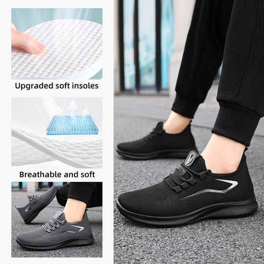 Damen Leichte und atmungsaktive Sport-Sneaker mit elastischer Stricktechnologie EB
