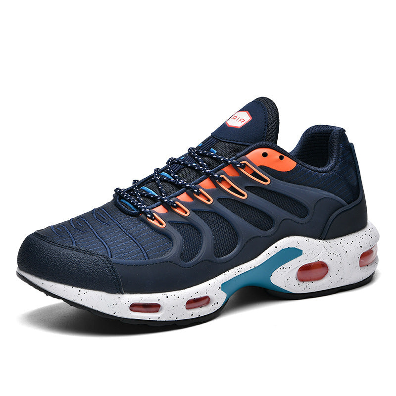 Herren futuristische Dämpfungs-Sneaker mit sichtbarer Luftkammer und strukturiertem Mesh-Overlay EB