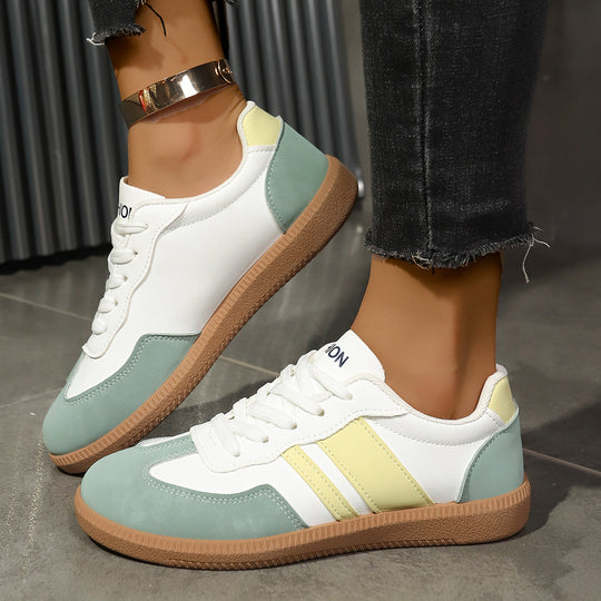 Damen Sneakers mit modischem Obermaterial und strapazierfähiger Gummisohle EB