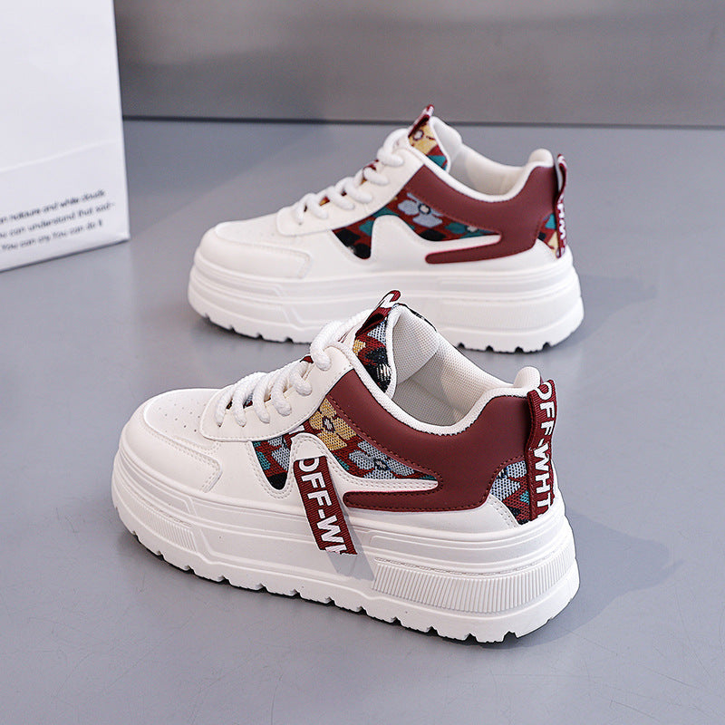 Damen modische Chunky Sneakers mit auffälligem Grafikdesign EB