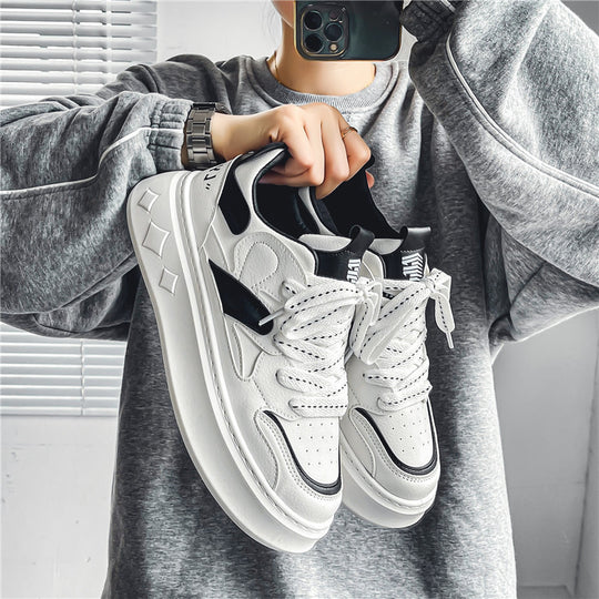 Damen modische Sneakers mit sportlichem Design und dämpfender Sohle EB
