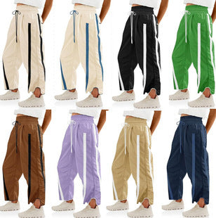 Damen lässige Freizeithose mit Seiteneinsätzen EB