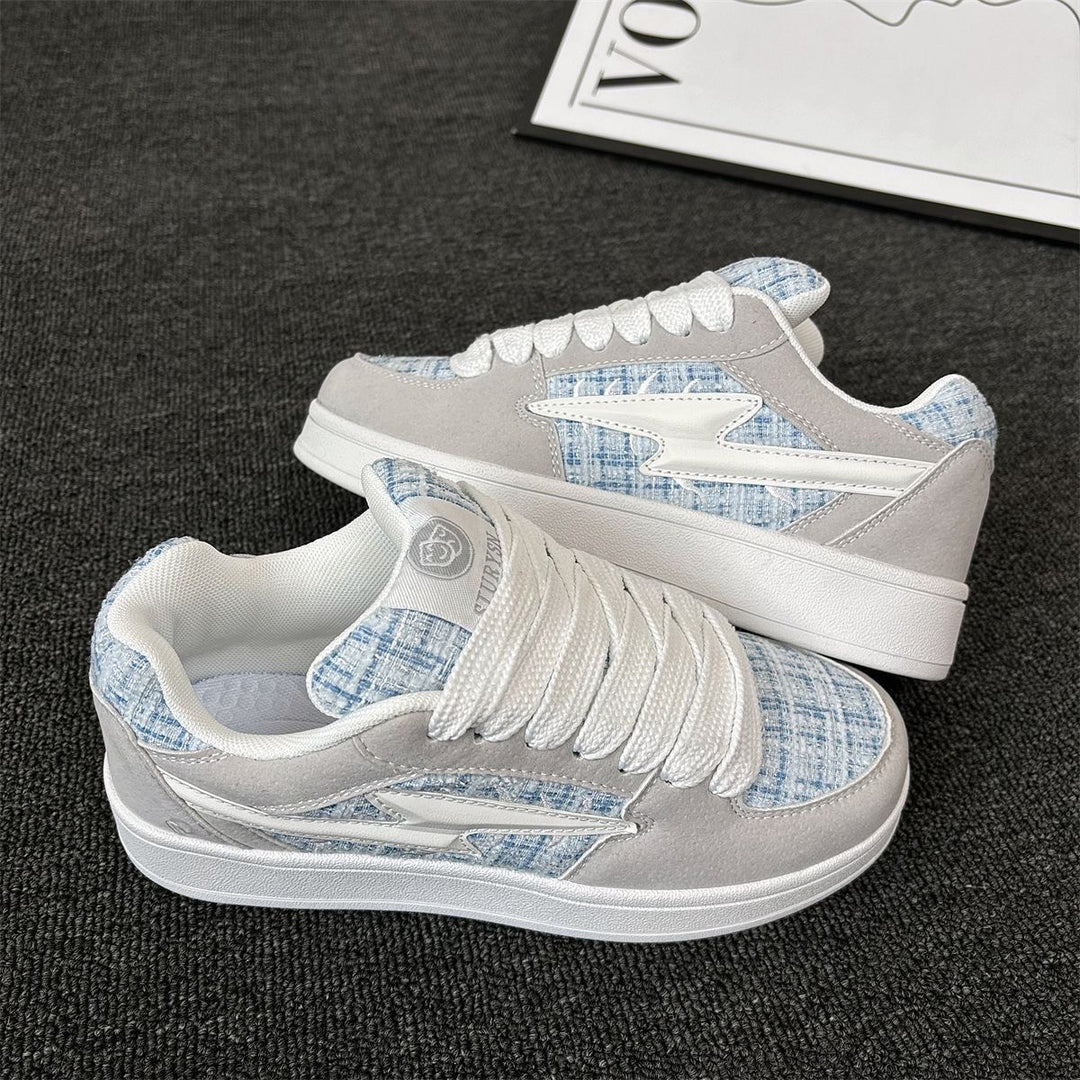 Damen Sneakers mit modischem Textilmuster und komfortabler Dämpfung EB