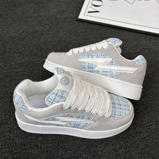 Damen Sneakers mit modischem Textilmuster und komfortabler Dämpfung EB