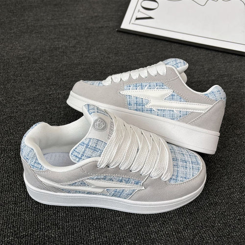 Damen Sneakers mit modischem Textilmuster und komfortabler Dämpfung EB