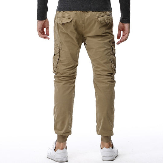 Herren Cargohose mit mehreren praktischen Taschen und elastischem Bund EB