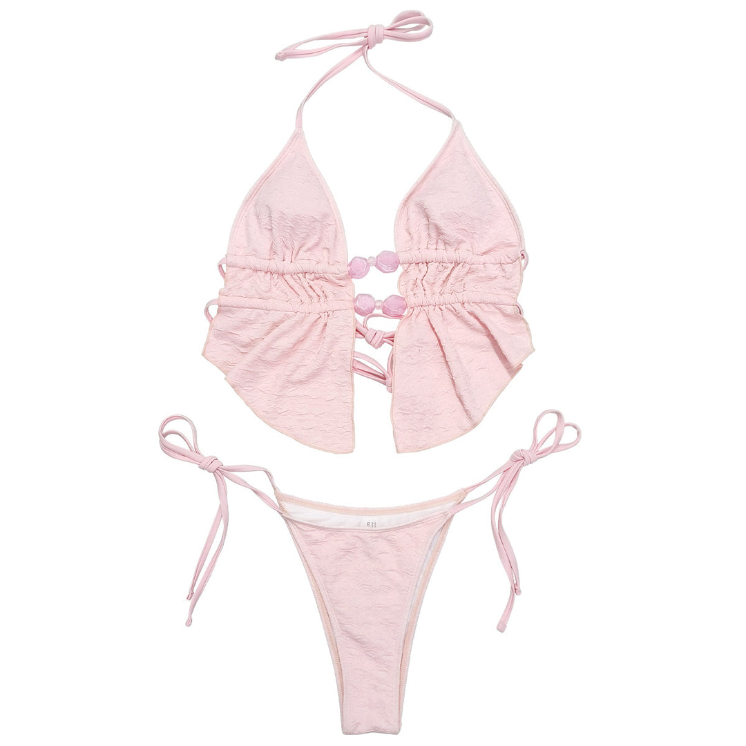 Damen Triangel-Bikini mit luftiger Rüsche EB