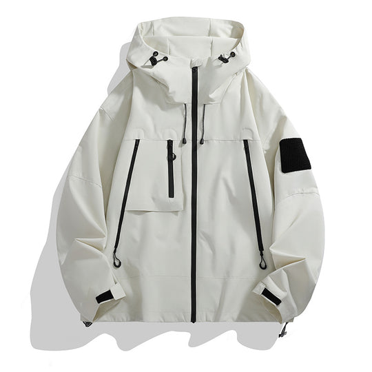 Damen Technische Outdoor-Jacke mit Verstellbarem Kapuzensystem und Multifunktionalen Taschen EB