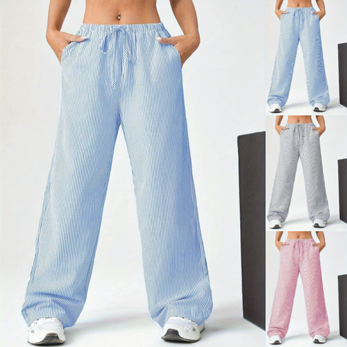 Damen weite Sommerhose mit seitlichen Taschen EB