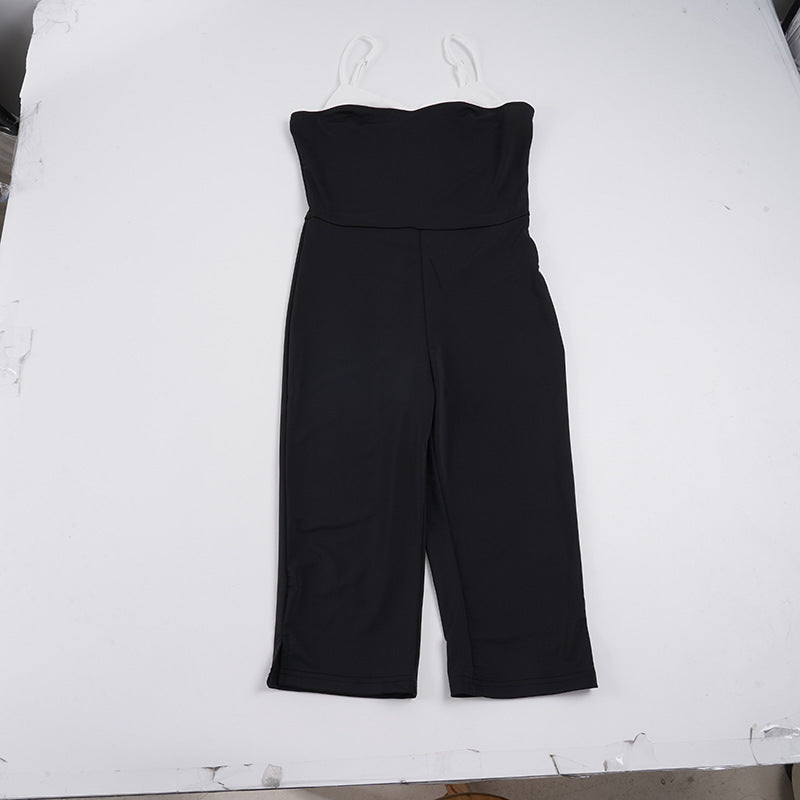 Damen eleganter Overall mit Büstenlage und verstellbaren Trägern EB