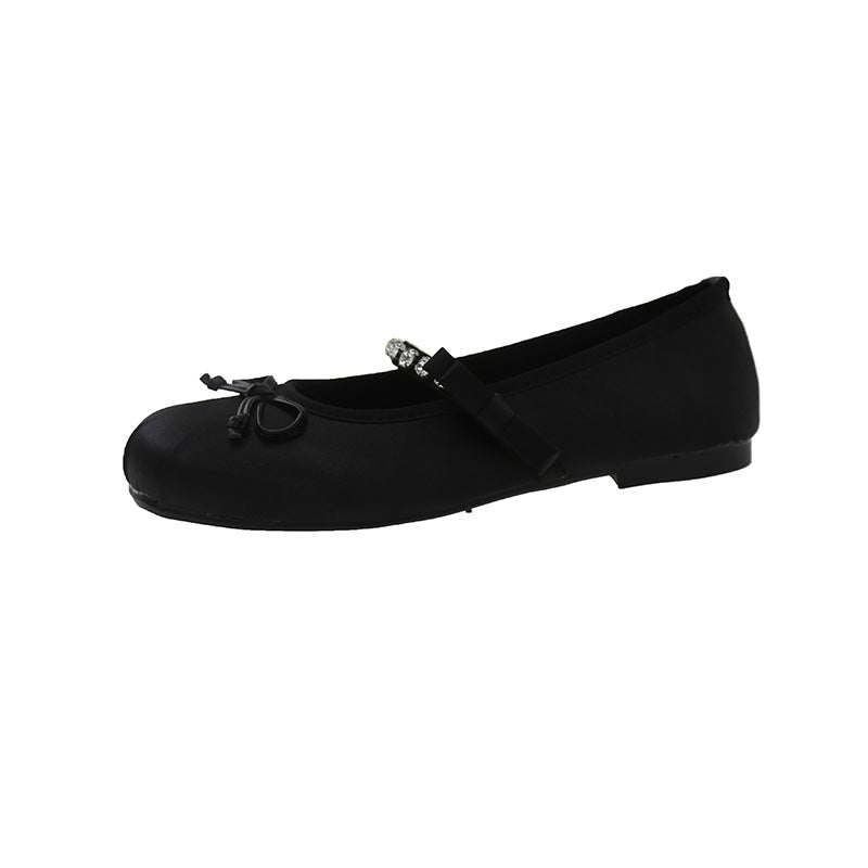 Damen Ballerinas mit dekorativem Riemchen und funkelnden Akzenten EB