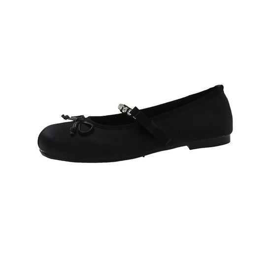 Damen Ballerinas mit dekorativem Riemchen und funkelnden Akzenten EB