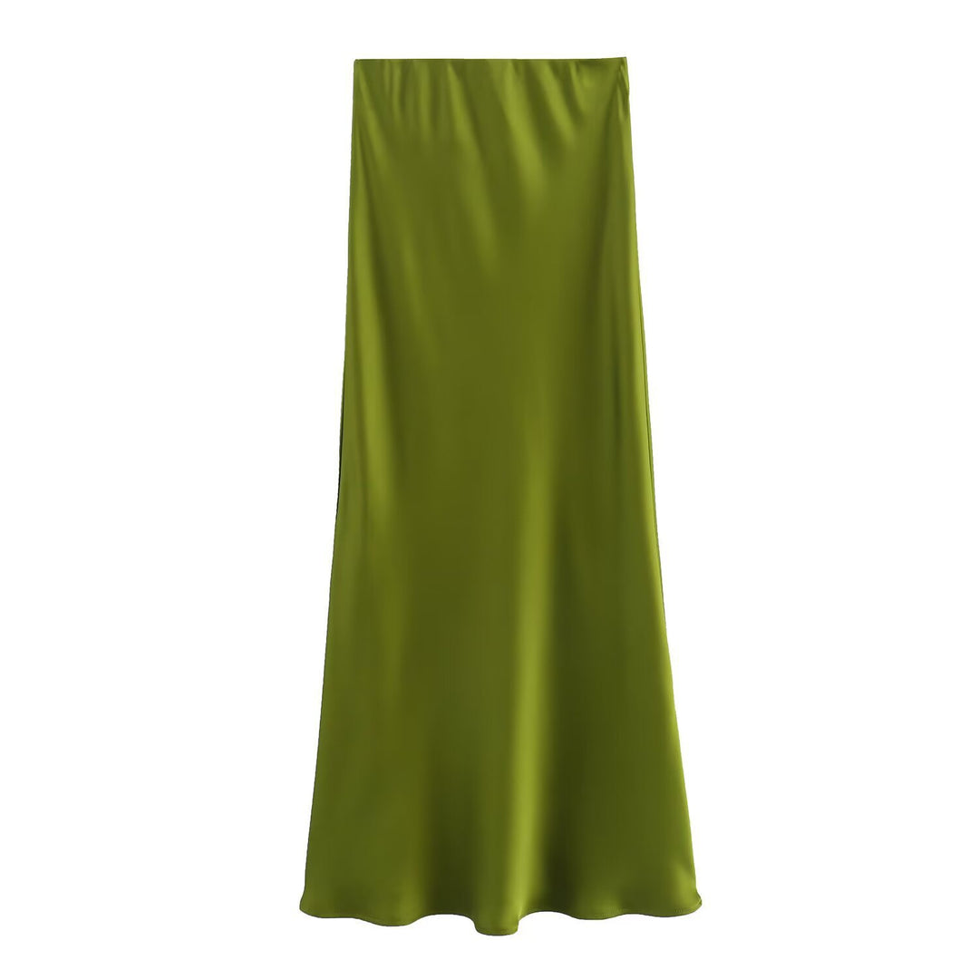 Damen langer Satinrock EB