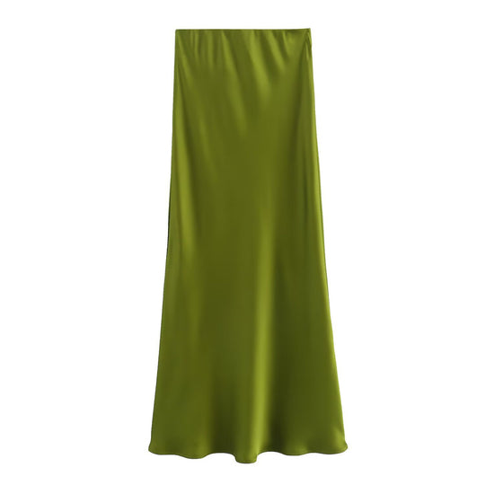 Damen langer Satinrock EB