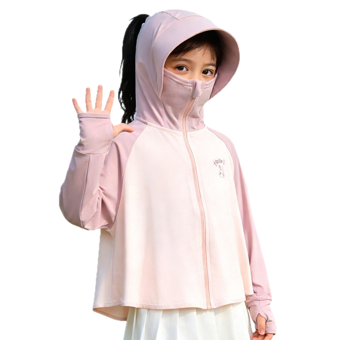 Mädchen Sonnenjacke mit Kapuze und UV-Schutz EB