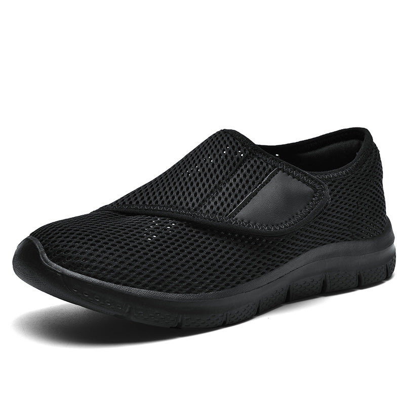 Damen bequeme und atmungsaktive Slip-On Sneakers mit elastischem Schnellverschluss EB