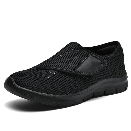 Damen bequeme und atmungsaktive Slip-On Sneakers mit elastischem Schnellverschluss EB