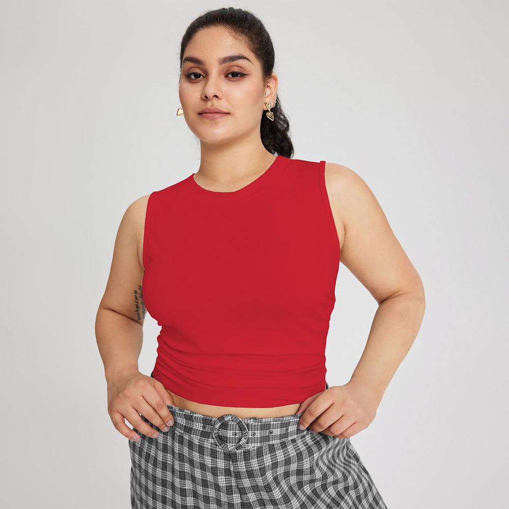 Damen weit geschnittene Karottenhose mit dekorativer Gürtel-Detail EB