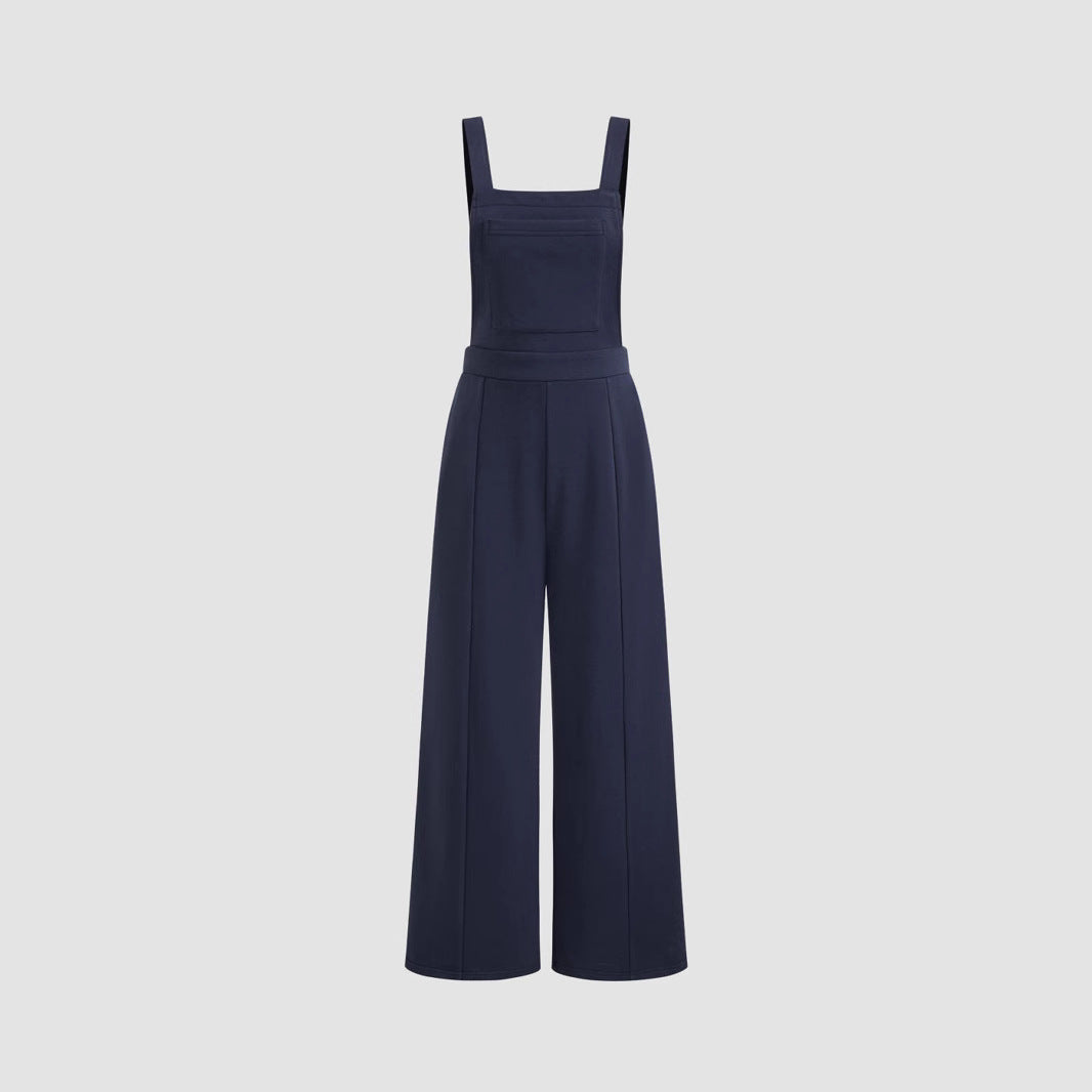 Damen Overall mit weitem Bein und praktischen Taschen EB