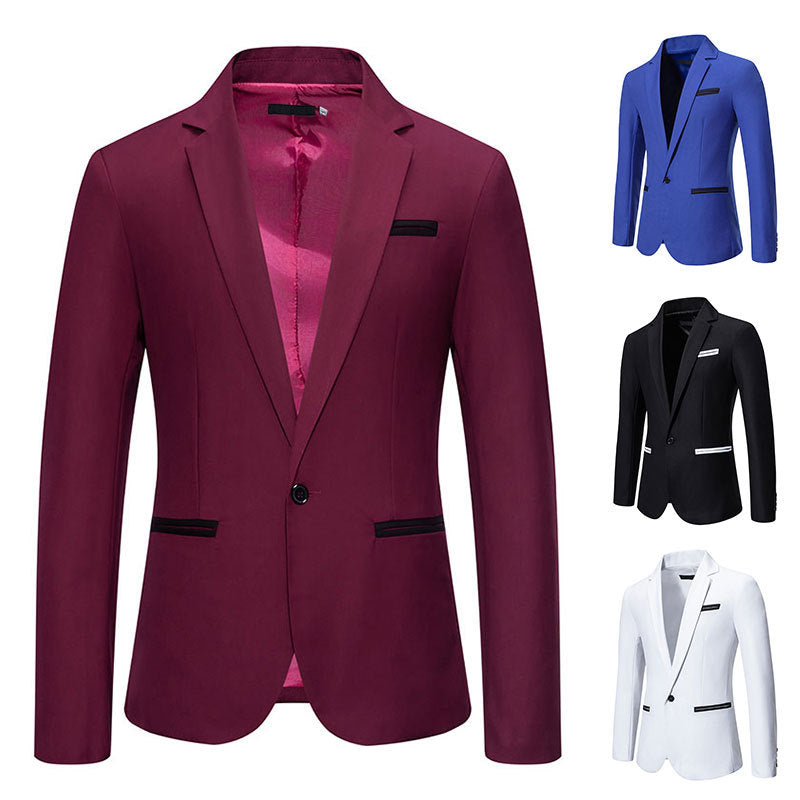 Herren eleganter Blazer mit modischem Schnitt und feinen Akzenten EB