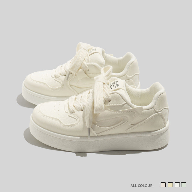 Damen Modische Plataforma Sneakers mit weicher Dämpfung EB