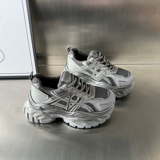 Damen Sportliche Lauf-Schuhe mit verstärkter Sohle und atmungsaktivem Mesh-EB