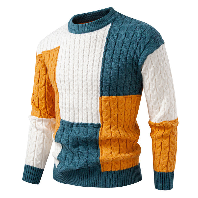 Herren modischer Strickpullover mit einzigartigem Muster und hohem Tragekomfort EB
