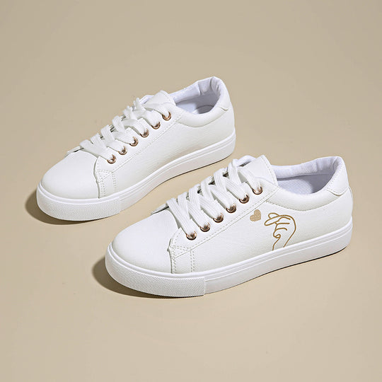 Damen Sneakers mit elegantem Logo und bequemer Sohle EB
