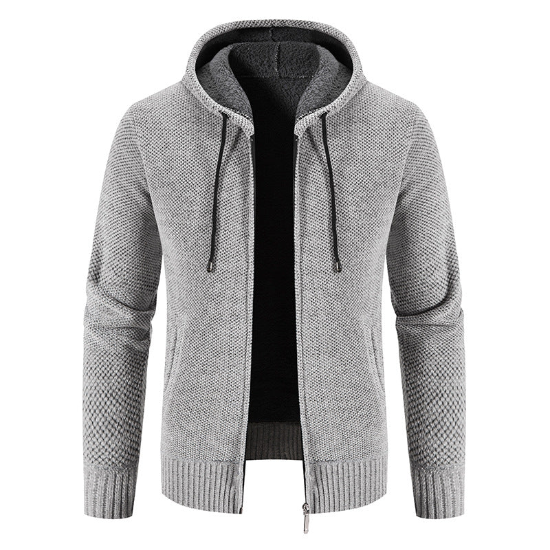 Herren Kapuzenjacke mit weichem Innenfutter und innovativem Design EB