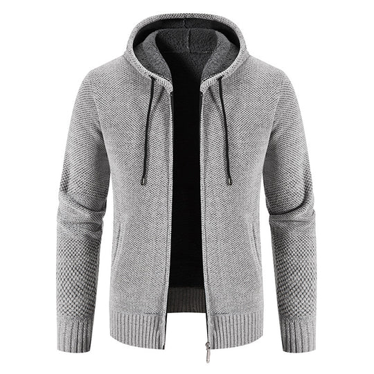 Herren Kapuzenjacke mit weichem Innenfutter und innovativem Design EB