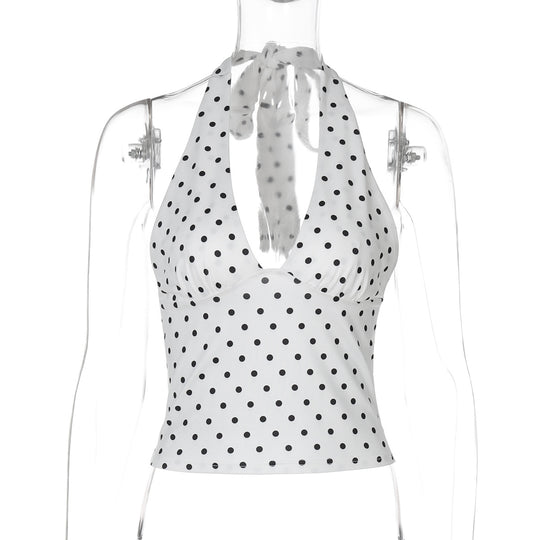 Damen Polka-Dots Haltertop EB