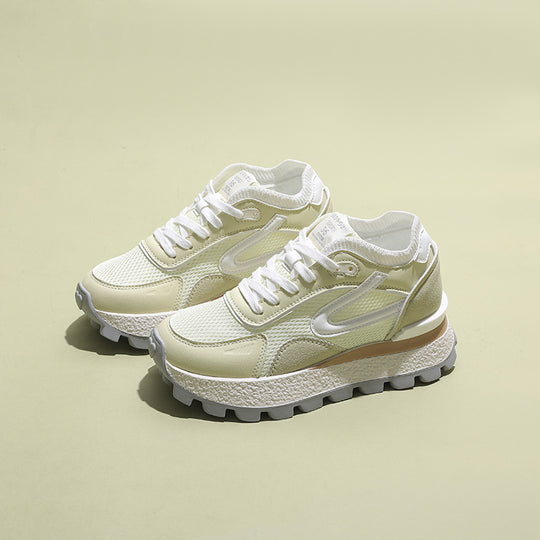 Damen sportliche Sneakers mit atmungsaktiver Mesh-Oberfläche und dämpfendem Sohlenprofil EB