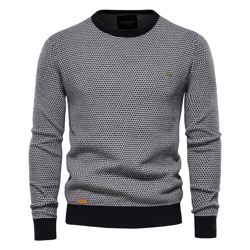 Herren Strickpullover im modernen Wabenmuster mit angenehmem Tragegefühl EB