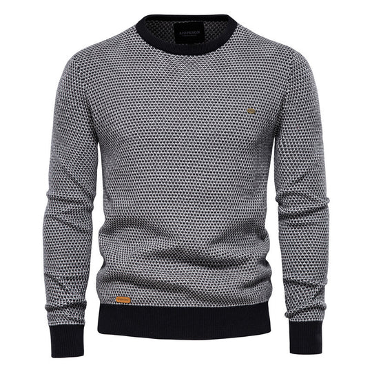 Herren Strickpullover im modernen Wabenmuster mit angenehmem Tragegefühl EB