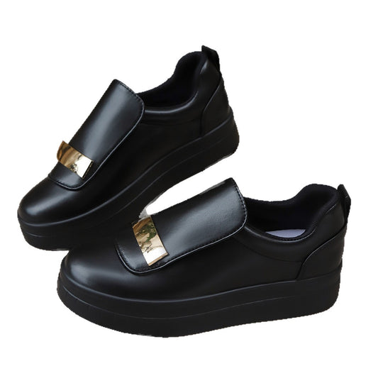 Damen Slip-On Sneakers mit elegantem Metallakzent und komfortabler Sohle EB