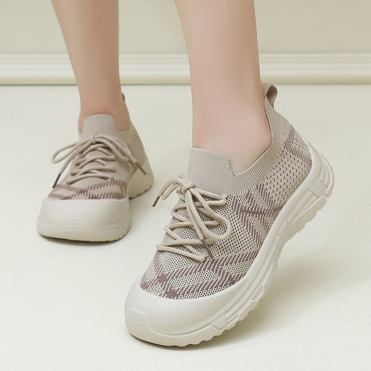 Damen Sportliche Laufschuhe mit flexibler Sohle und atmungsaktiven Netz-Einsätzen EB