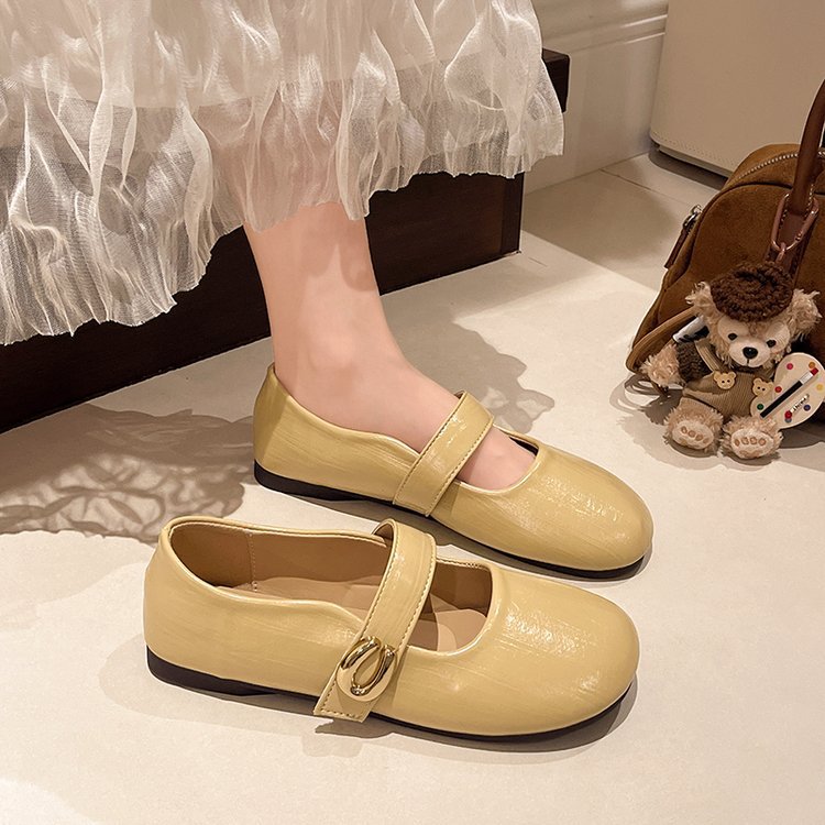 Damen elegante Mary Jane Ballerinas mit modischem Schnallenakzent EB
