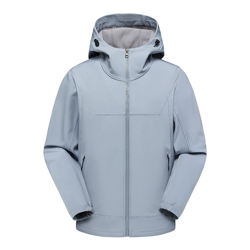 Herren technische Multifunktionsjacke mit verstellbarem Kapuzenkragen und wasserabweisendem Material EB