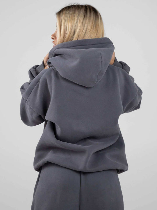 Damen nan lässige Sweatpants mit hohem Bund, seitlichen Eingrifftaschen und elastischen Bündchen EB