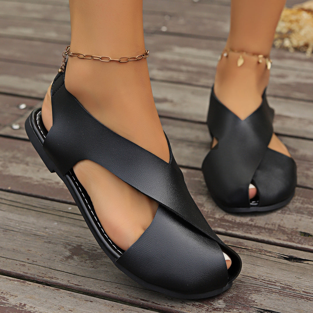 Damen Flexibles Leder-Ballettschuh-Design EB